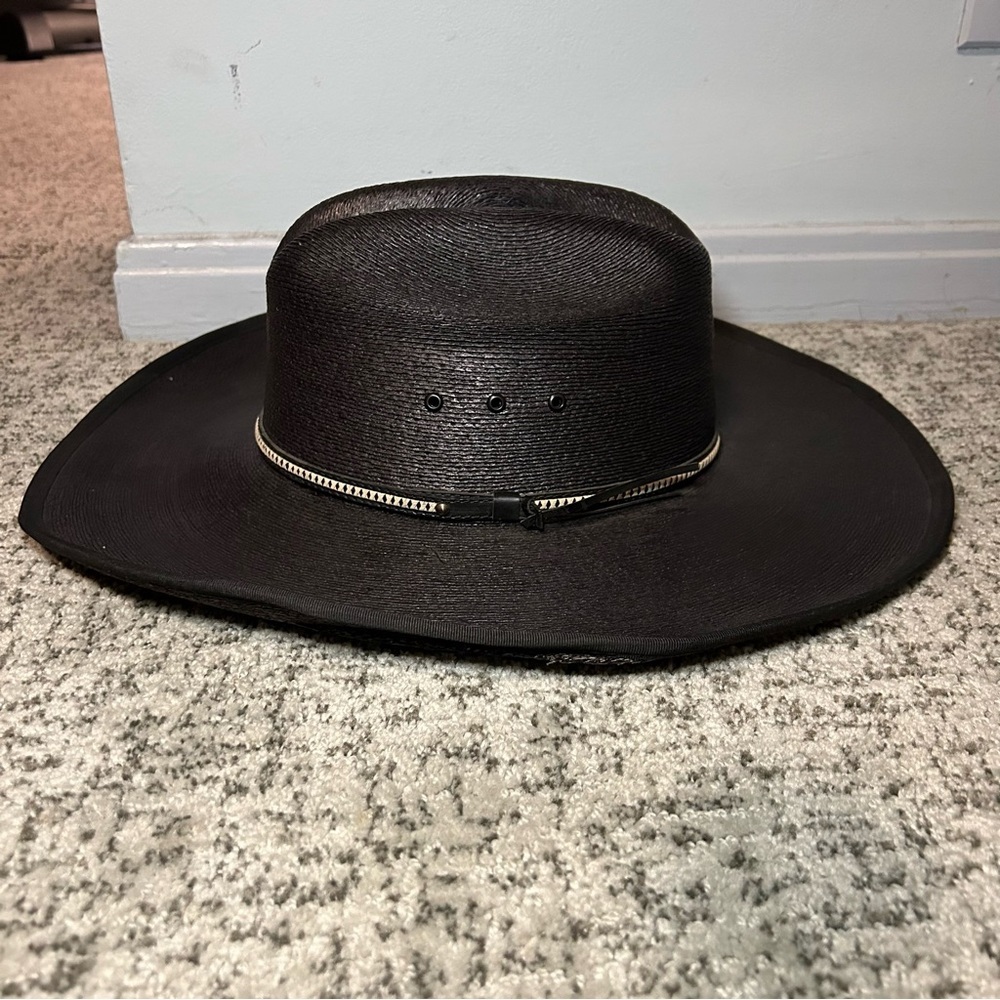 Resistol Jason Aldean Asphalt Cowboy Palm Straw Hat Size XL